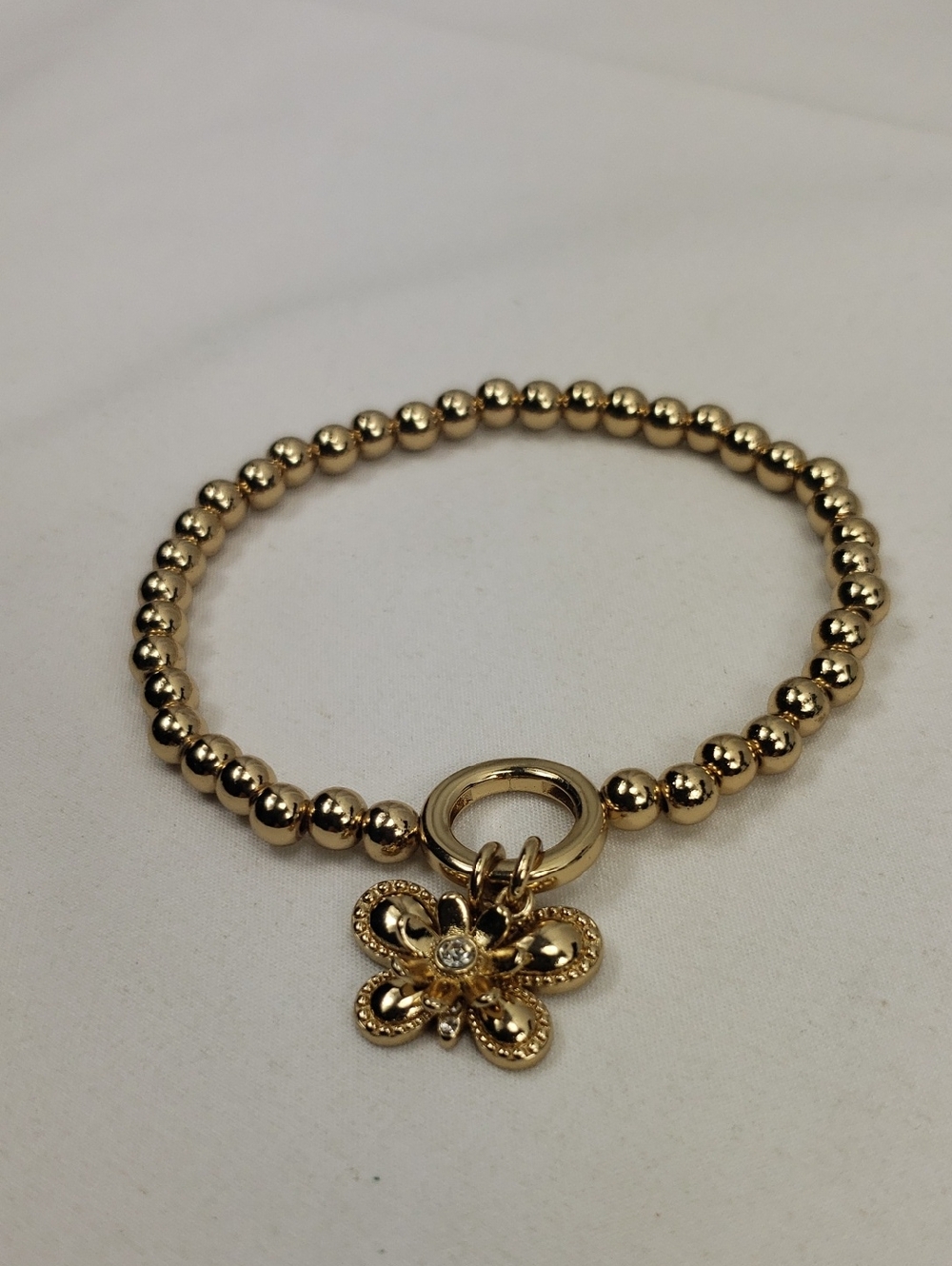 Alex and Ani Bracelet Women's Gold Tone Butterfly Stretch